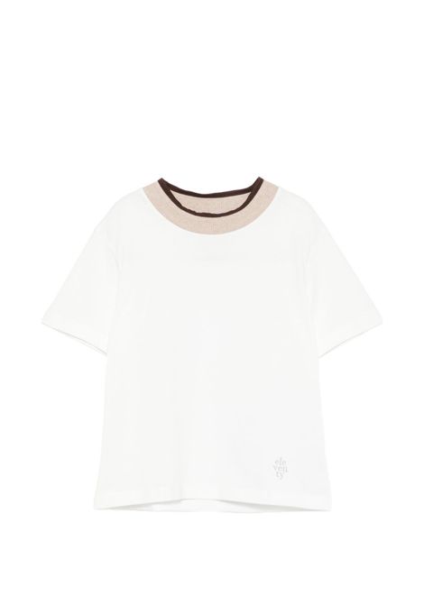 T-shirt con rifinitura a contrasto ELEVENTY KIDS | EZ8H11 Z3708101